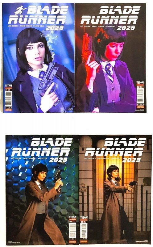 BLADE RUNNER 2029 #1 - 4 Rei Kennex Cosplay Photo Variant Covers (Titan 2021)