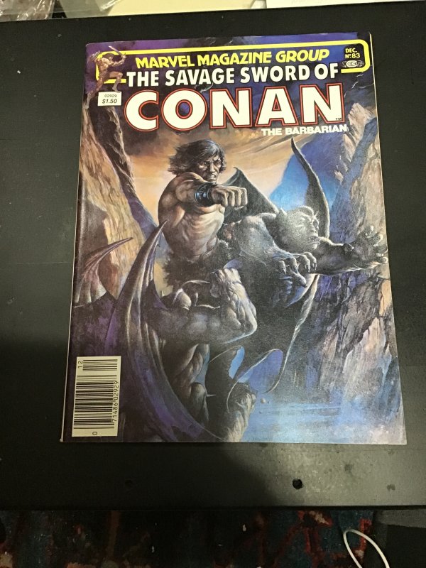 The Savage Sword of Conan #83 (1982) Red Sonja back story! Neil Adams inks! NM-