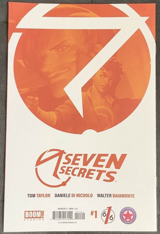 Seven Secrets #1 Yoon Exclusive Virgin Variant Ltd to 500 (2020, Boom!) NM/MT
