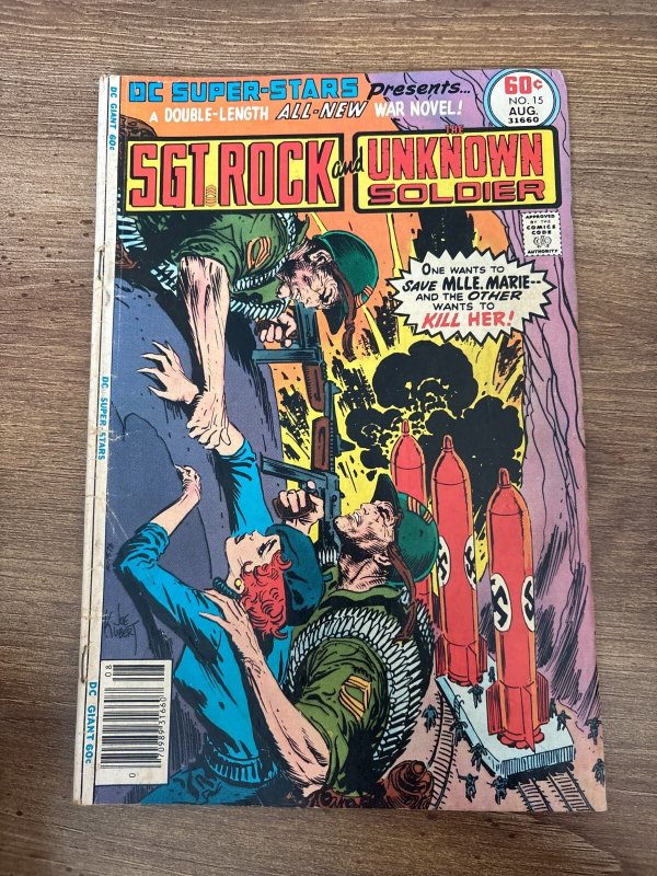 DC Super Stars # 15 FN Comic Book Sgt. Rock Unknown Soldier 11 J454
