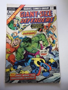 Giant-Size Defenders #4 (1975) VG Condition moisture stains