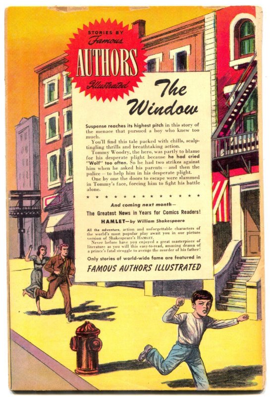 Stories by Famous Authors Illustrated #7 1950- THE WINDOW- G/VG