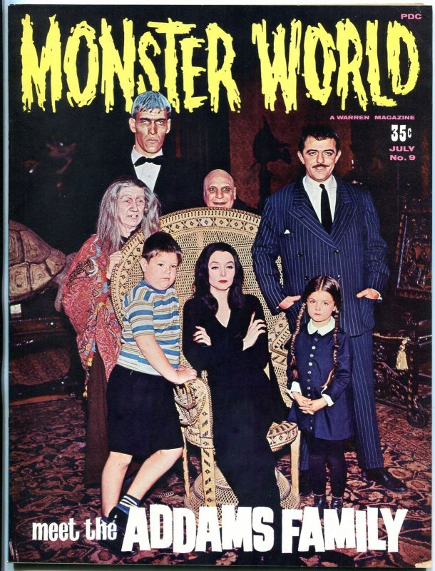 Monster World Magazine #9 1966- Addams Family- Harryhausen- Dracula VF-