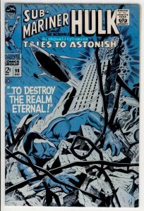 TALES to ASTONISH #98, FN, Hulk, Sub-Mariner, 1959, more TTA in store