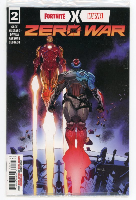 Fortnite X Marvel Zero War 2 Iron Man Sealed Polybag NM Comic