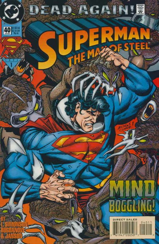 Superman: The Man of Steel #40 VF/NM; DC | save on shipping - details inside