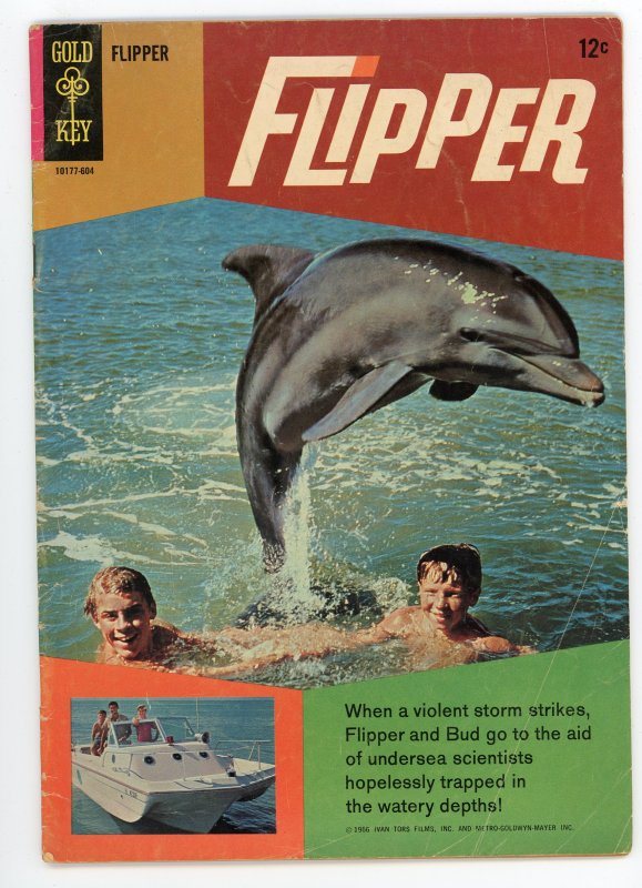 Flipper #1 (1966) Gold Key Photo Cover VG