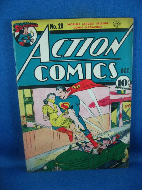 ACTION COMICS 29 F+ SUPERMAN 2ND LOIS LANE COVER 1940