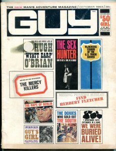 Guy Magazine #1 October 1963-Prison Riot-Hugh O'Brian- Herbert Fletcher