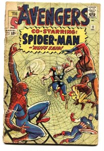 Avengers #11 comic book Spider-Man crossover Silver-age Marvel incomplete