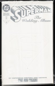 Superman : The Wedding Album Embossed Card Cover (1996) Superman