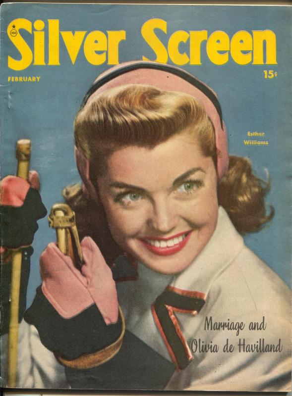 Silver Screen-Esther Williams-Ingrid Bergman-Olivia DeHavilland-Feb-1948