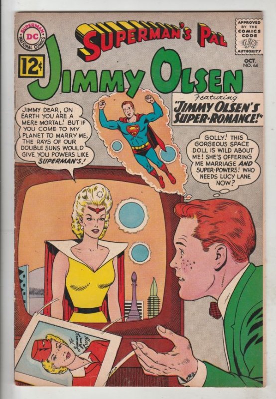 Jimmy Olsen, Superman's Pal  #64 (Oct-63) FN/VF Mid-High-Grade Jimmy Olsen