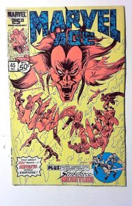 Marvel Age #45 (1986) Marvel Comics Strikeforce Morituri Mephisto Comic Book