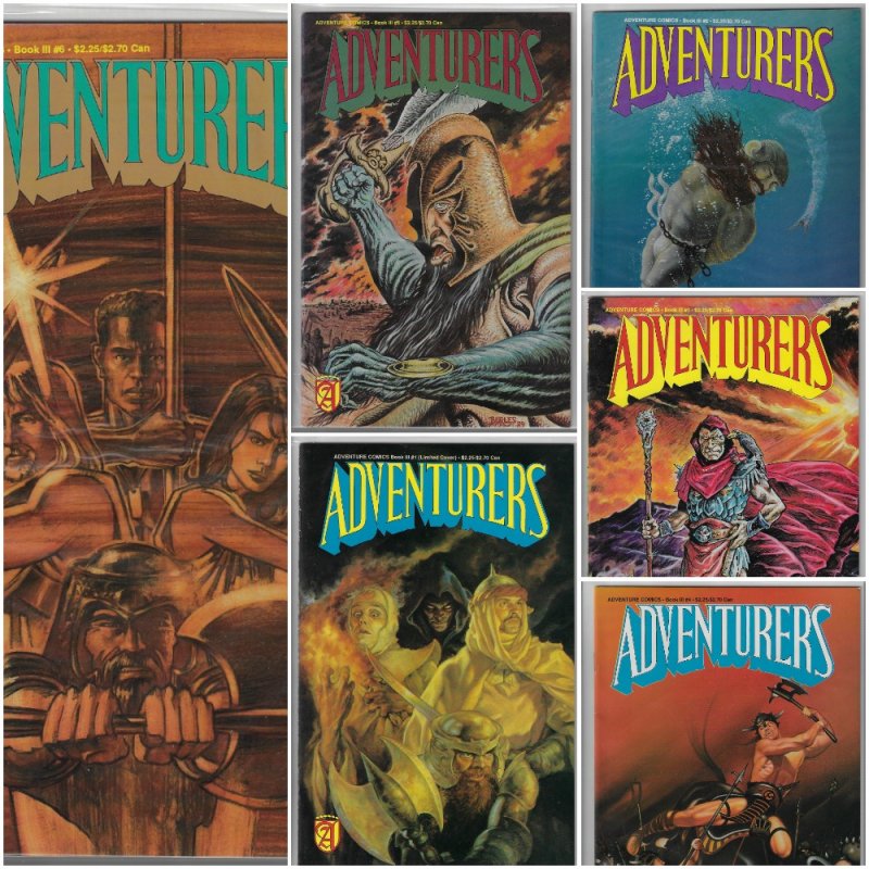 Adventurers Book II #1-6 (Adventure Publications, 1989-1990)  NM Average