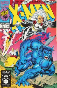 X-Men #1 Storm and Beast Cover (1991) X-Men [Key Issue]