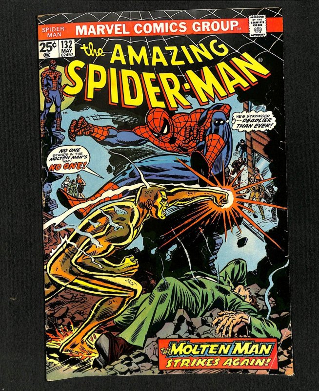 Amazing Spider-Man #132 Molten Man!