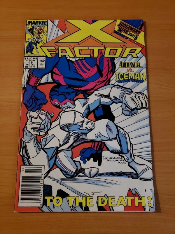 X-Factor #49 Newsstand Edition ~ VERY FINE NEAR MINT NM ~ (1989, Marvel Comics)