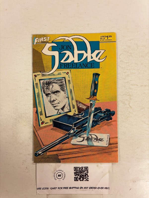 Jon Sable Freelance #25 NM First Comic Books MIke Grell 12 HH110