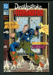 Deathstroke The Terminator #5  (9.4 NM ) Mike Zeck Cover / 1991
