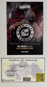 Something Is Killing the Children #31 Carnivore Virgin Signed by Chew with COA!