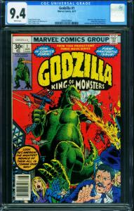 GODZILLA #1 CGC 9.4-1977-MARVEL-1ST ISSUE-SCI-FI-2009759001