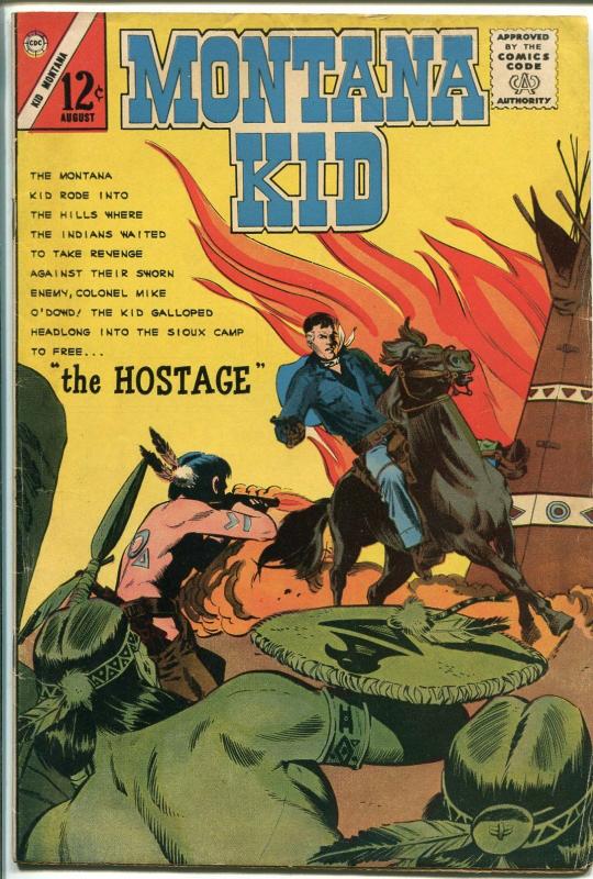 Montana Kid #47 1964-Charlton-Pete Morisi-Indian fight-VG/FN