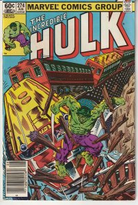 The Incredible Hulk #274 Newsstand Edition (1982)
