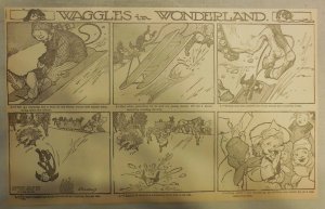Waggles (The Dog) in Wonderland by Coultaus from 1909 Half Page Size! 