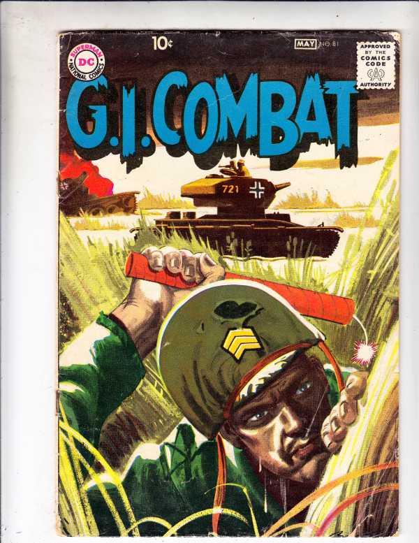 G.I. Combat #81 (May-60) GD Affordable-Grade Big Al, Little Al and Charlie Cigar