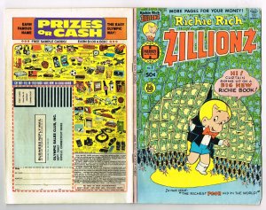 Richie Rich Zillionz #1 (1976)  Harvey Comic 50Cent Comic