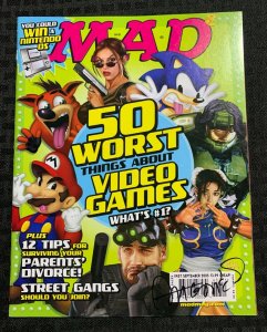 2005 MAD Magazine #457 VF/NM 9.0 SIGNED by Sergio Aragones w/ COA / Fisherman