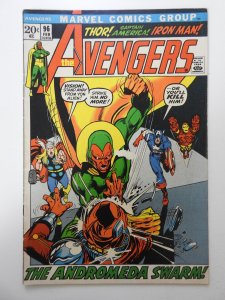 The Avengers #96 (1972) VG Condition! Tape pull front cover