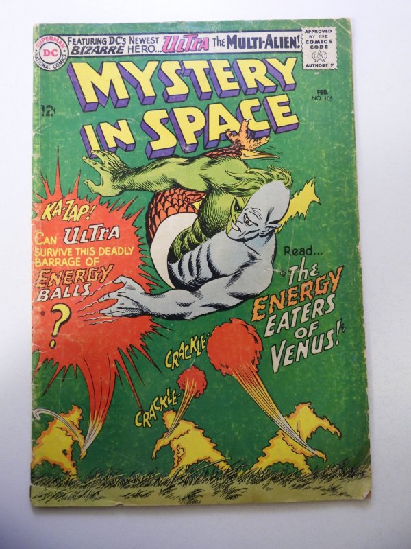 Mystery in Space #105 (1966) GD Condition moisture stain bc