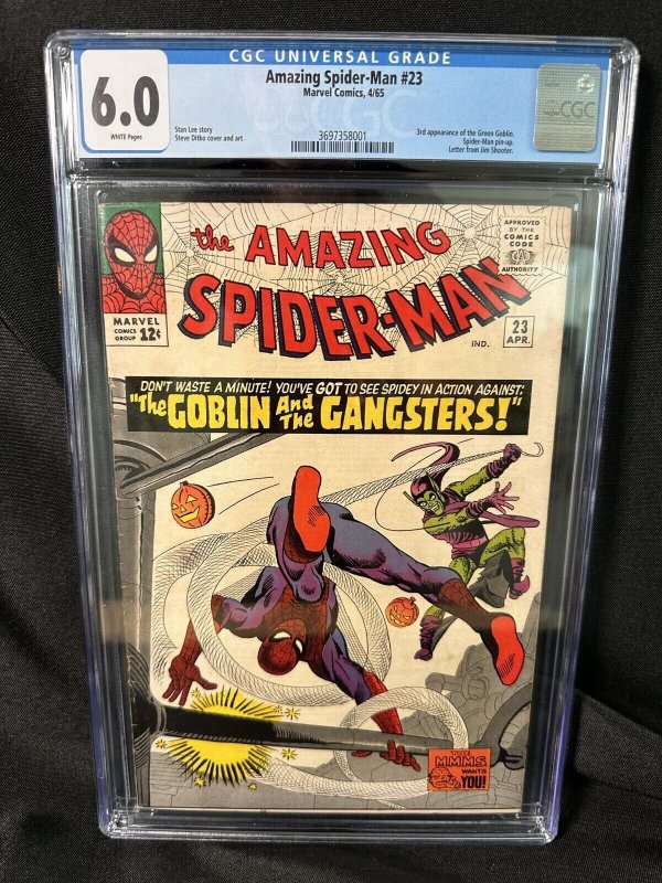 Amazing Spider-Man #23 ? CGC 6.0 ? 3rd Green Goblin! Silver Age 1965