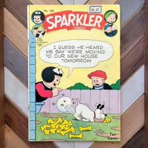 SPARKLER COMICS #105 GD/VG 1952 Nancy & Sluggo CASEY RUGGLES Pre-Code BUSHMILLER