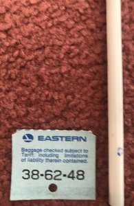 Eastern(defunct airline) baggage stub -Orlando