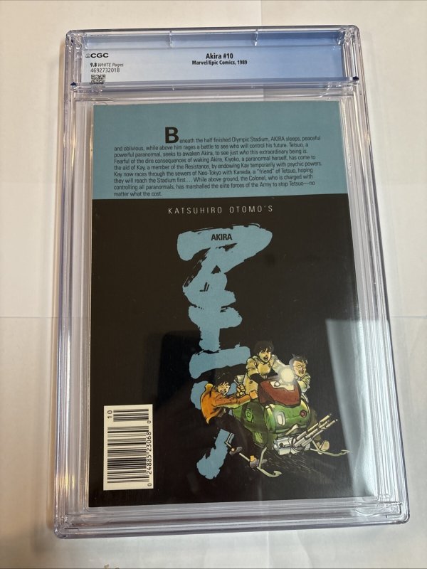 Akira (1989) # 10 (CGC 9.8 WP) Marvel/Epic Comics