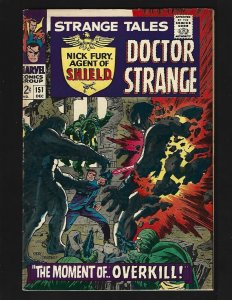 Strange Tales #151 VF- 1st Steranko at Marvel Nick Fury Dr Strange Clea 2nd Umar