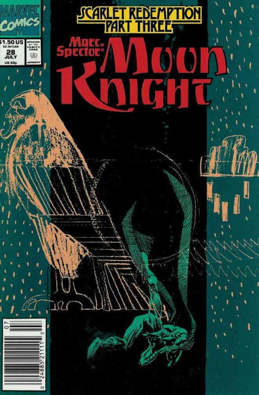 Marc Spector: Moon Knight #28 (Newsstand) VF ; Marvel | Sienkiewicz DeMatteis