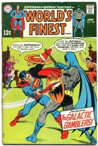 WORLDS FINEST #185 1969-BATMAN-SUPERMAN-NEAL ADAMS ART VG