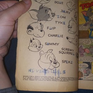 TOM & JERRY Summer Fun #3 1956 DELL GIANT Silver Age Comic Book CARTOON Droopy