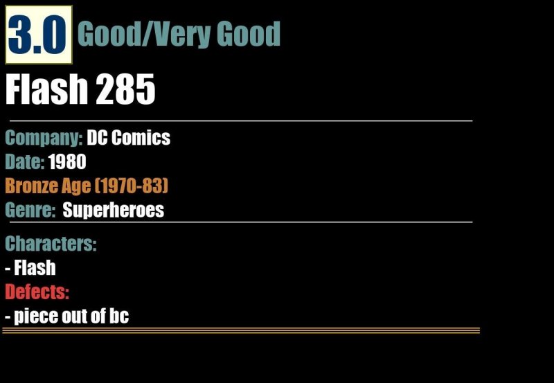 Flash 285 (1980) GD/VG Bronze Age DC Comics