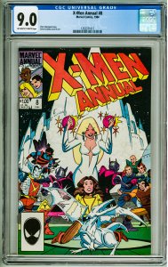 X-Men Annual #8 (1984) CGC 9.0! OWW Pages!