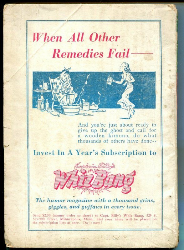 Capt. Billy's Whiz Bang Winter Annual 1935-pre WWII-cheesecake pix-spicy-G