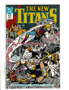 The New Titans #58 (1989) DC Comic Superman Flash OF7