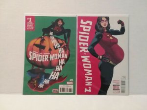 SPIDER-WOMAN #1 AND #13 + SILK #1 - FREE SHIPPING