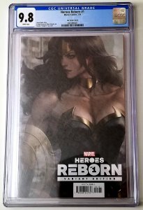 Heroes Reborn #1 Artgerm Variant CGC 9.8 White Pages FREE SHIPPING