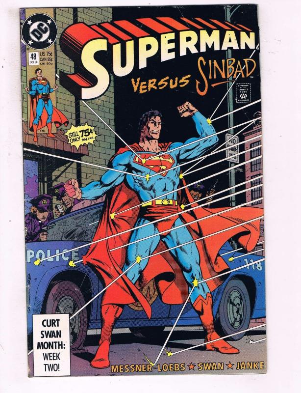 Superman #48 VF DC Comics Comic Book Ordway Sinbad DE16