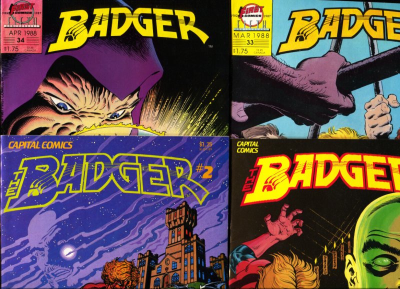 Badger Comic Book Lot #15-Capital -#'s 2,3,5-9,11,13,19,20,23-29,30-39 & 50-T...